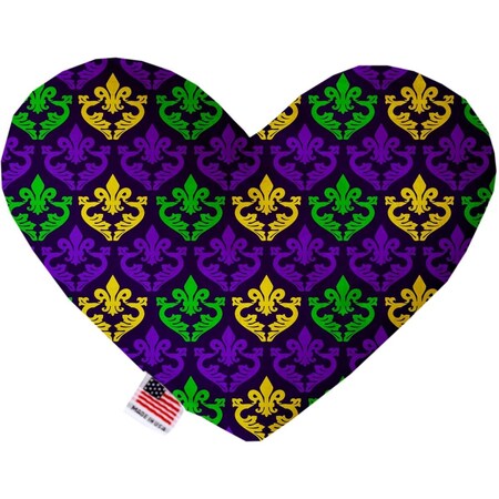 Mirage Pet Products 6 in. Classic Fleur De Lis Heart Dog Toy 1109-TYHT6